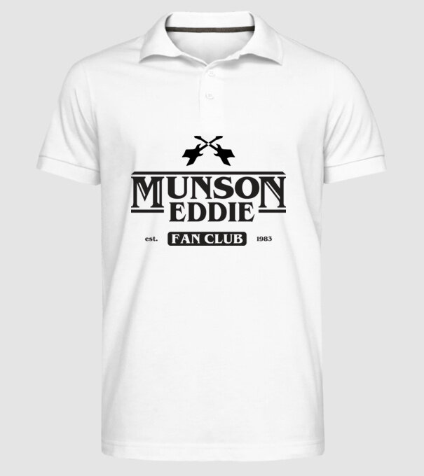 eddie munson fan club model alb pe tricou