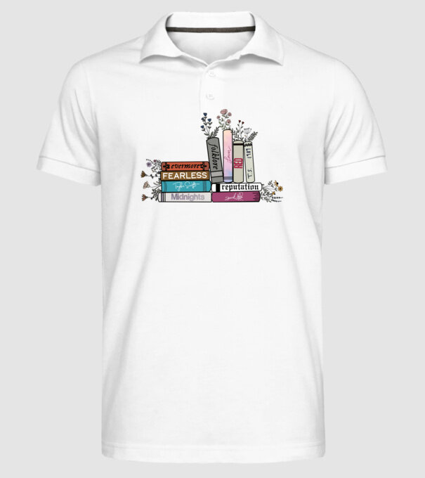 Eras tour books color 2 model alb pe tricou