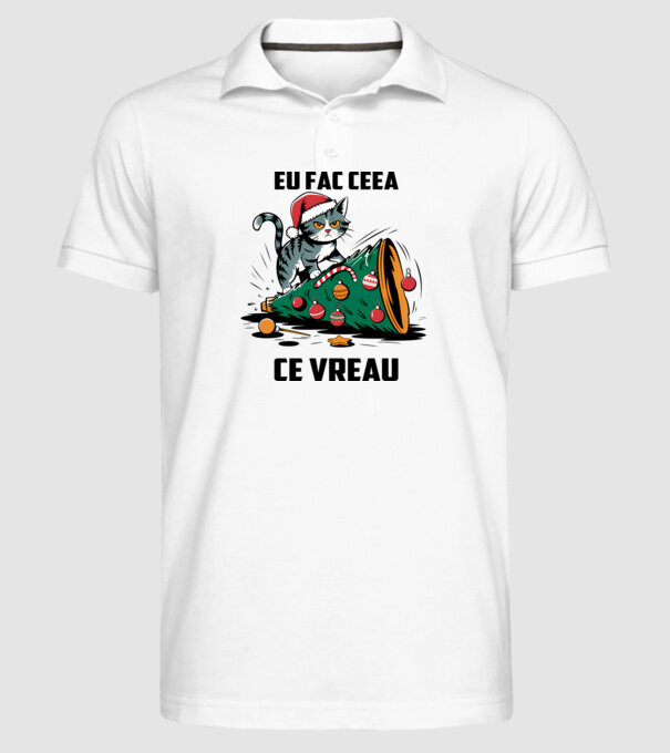Eu fac ceea ce vreau Alb model alb pe tricou