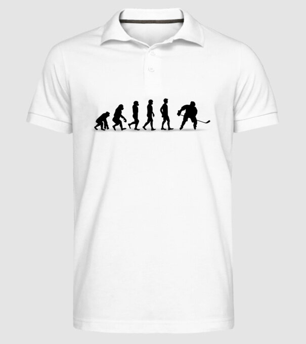 Evolution Hockey model alb pe tricou