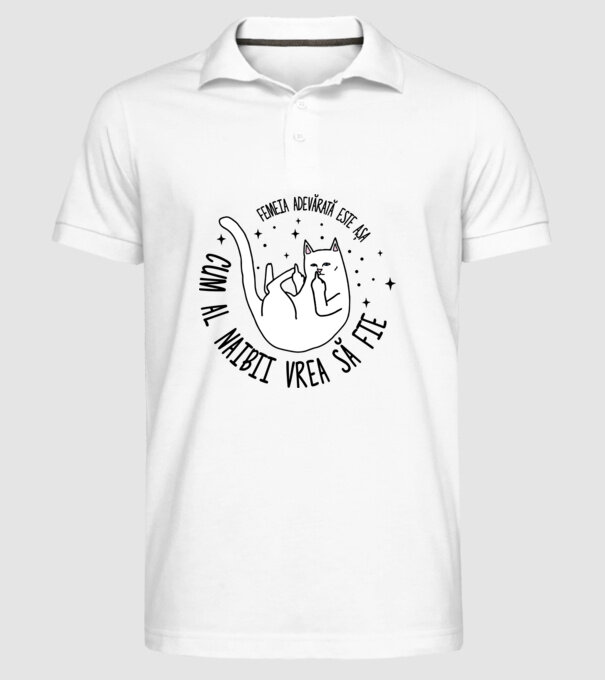 femeia adevărată este așa cum al naibii vrea să fie model alb pe tricou