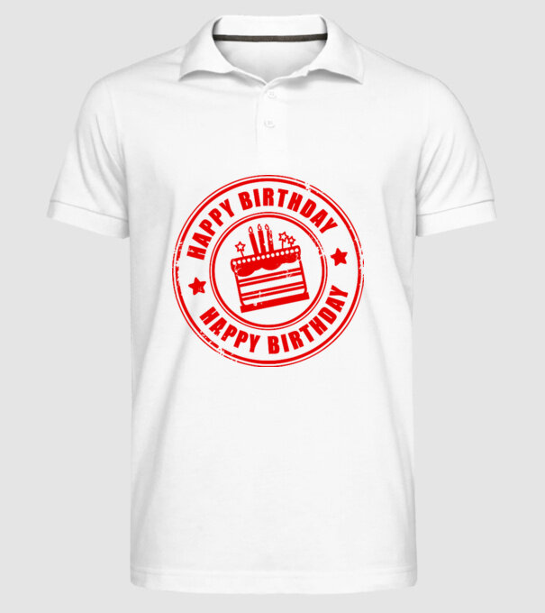 happy birthday model alb pe tricou
