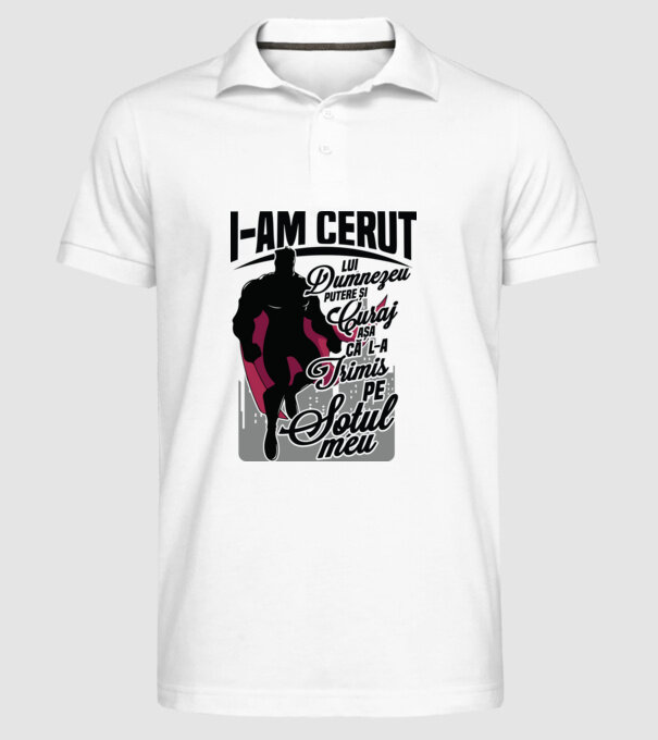 I-am cerut lui Dumnezeu putere și curaj - așa că l-a trimis pe soțul meu model alb pe tricou