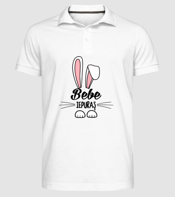 iepuraș bebe model alb pe tricou