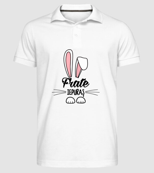 iepuraș frate model alb pe tricou