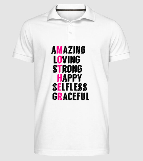 M O T H E R model alb pe tricou