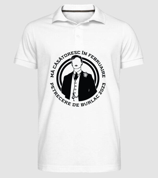 mă căsătoresc în februarie model alb pe tricou
