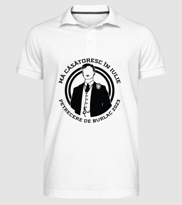mă căsătoresc în iulie model alb pe tricou
