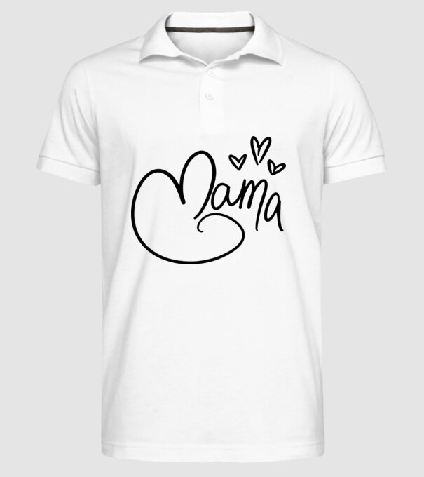 mama model alb pe tricou