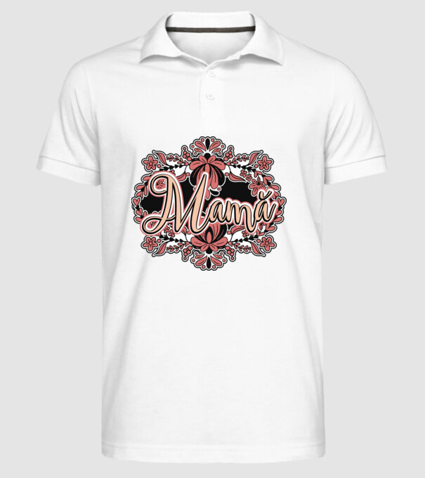Mamă model alb pe tricou