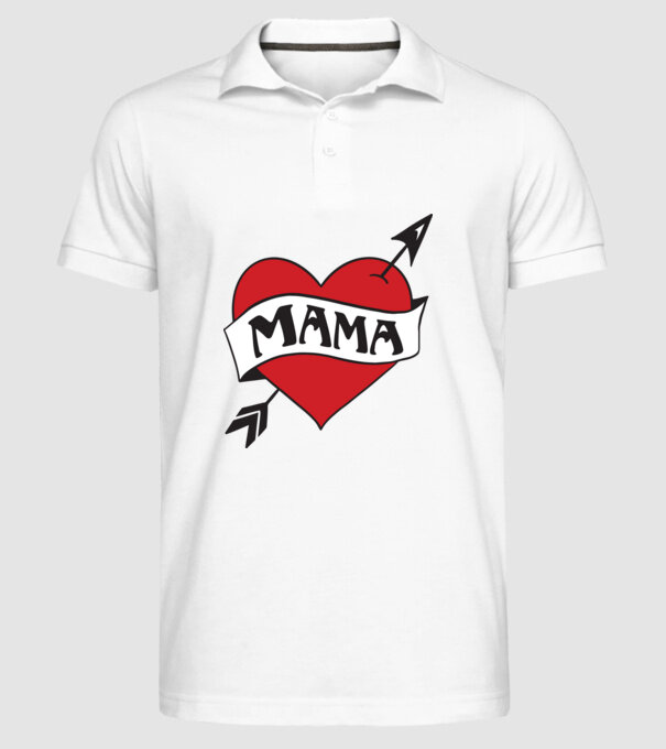 mama model alb pe tricou