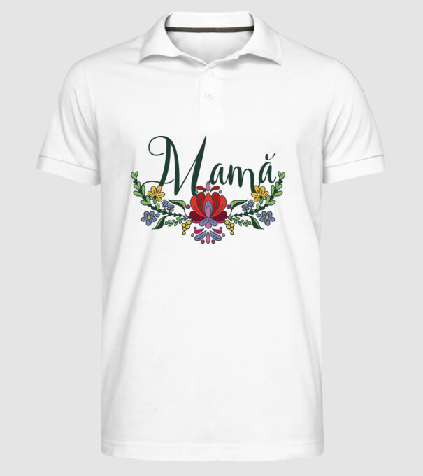 Mamă model alb pe tricou