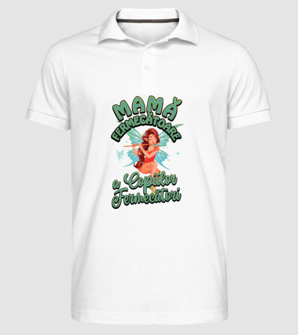 Mamă fermecătoare a copiilor fermecători model alb pe tricou