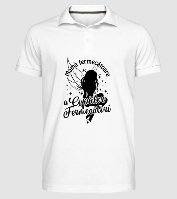 Mamă fermecătoare a copiilor fermecători model alb pe tricou