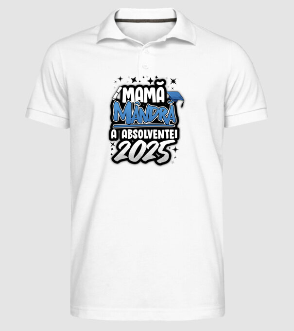 Mamă Mândră a absolventei model alb pe tricou
