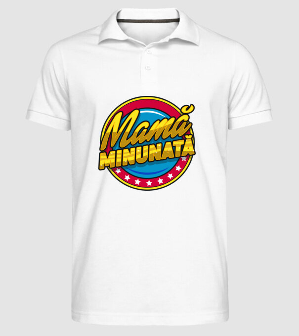 mamă minunată model alb pe tricou