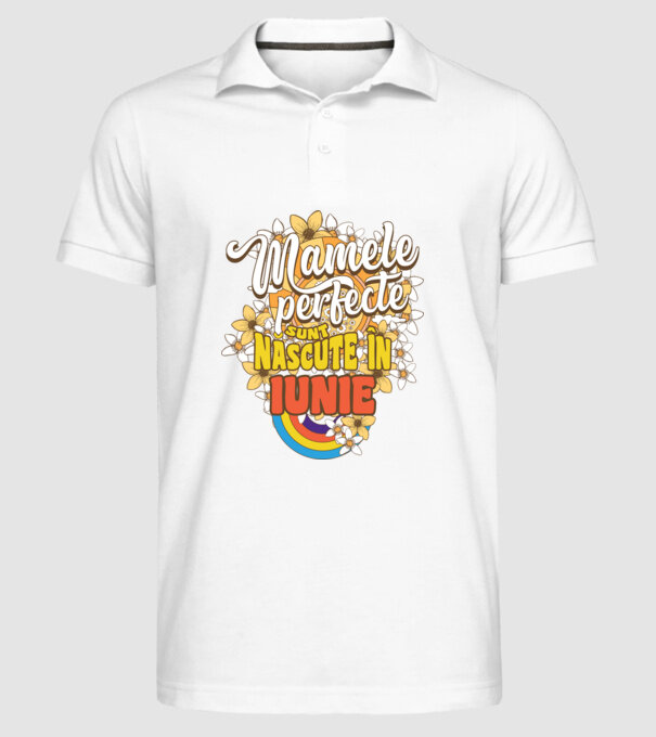Mamele perfecte sunt născute în iunie. model alb pe tricou