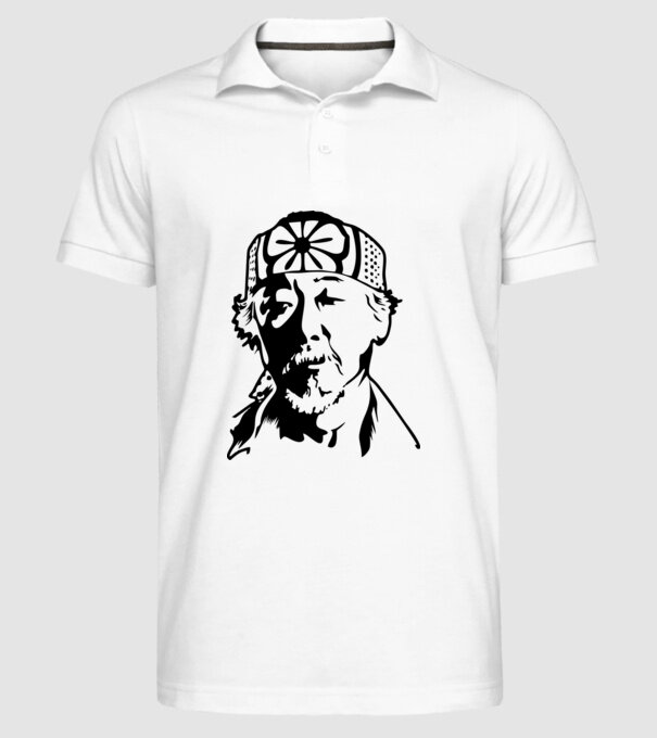 Miyagi head cobra kai model alb pe tricou