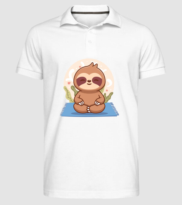 Namaste model alb pe tricou