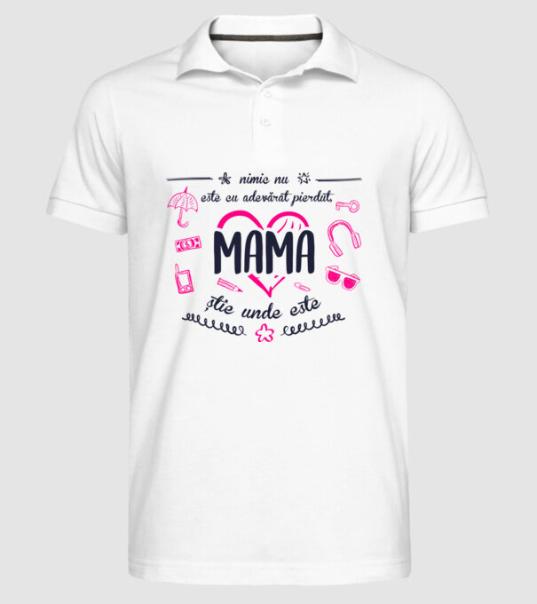 nimic nu este cu adevărat pierdut, mama știe unde este model alb pe tricou