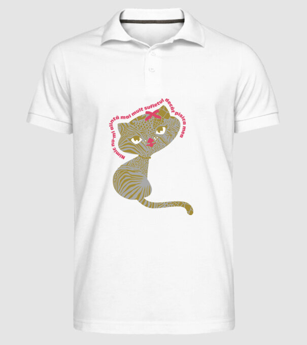 Nimic nu-mi alintă mai mult sufletul decât pisica mea model alb pe tricou