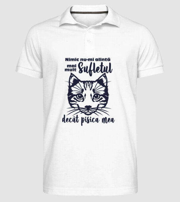 Nimic nu-mi alintă mai mult sufletul decât pisica mea model alb pe tricou