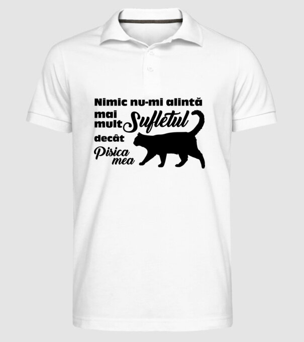 Nimic nu-mi alintă mai mult sufletul decât pisica mea model alb pe tricou