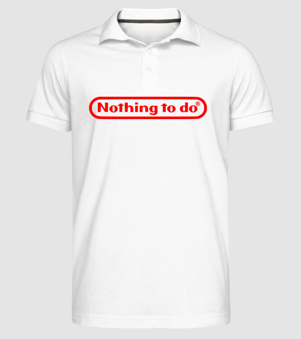 Nothing to do model alb pe tricou