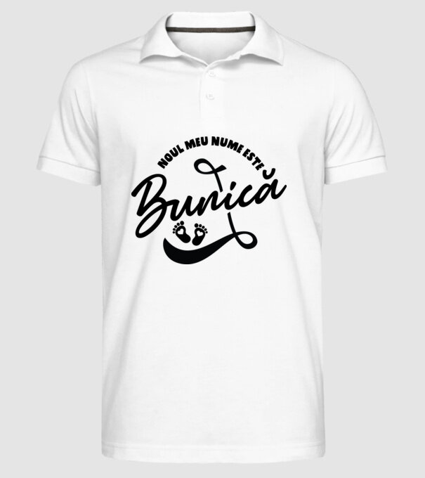 Noul meu nume este Bunică model alb pe tricou
