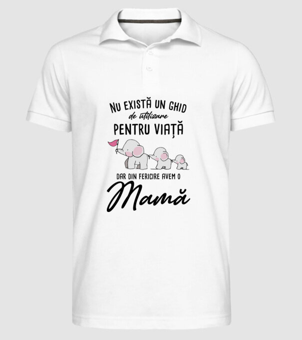 Nu există un ghid de utilizare pentru viață, dar din fericire avem o mamă model alb pe tricou