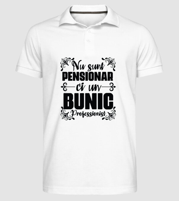 Nu sunt_pensionar, ci un bunic profesionist model alb pe tricou