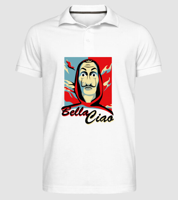 obey bella ciao model alb pe tricou