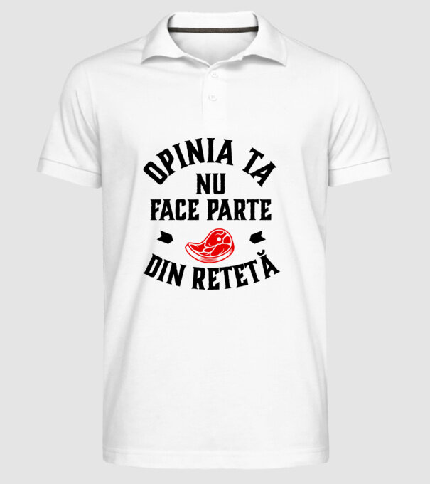 Opinia ta nu face parte din rețetă model alb pe tricou