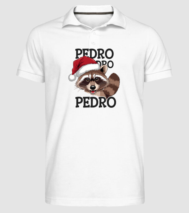 Pedro pedro xmas model alb pe tricou