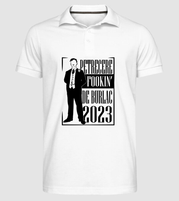 Petrecere Fookin de burlac model alb pe tricou