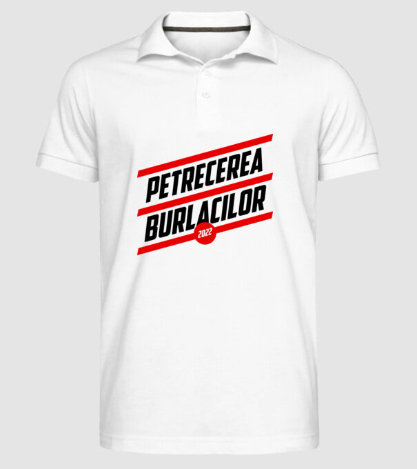 petrecerea burlacilor model alb pe tricou