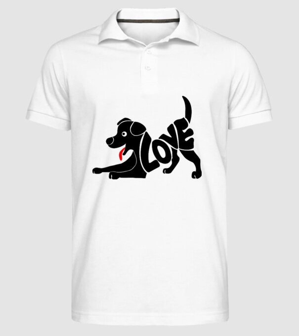 Puppy love model alb pe tricou