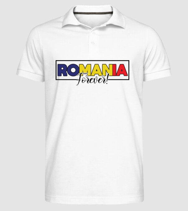 Romania forever model alb pe tricou