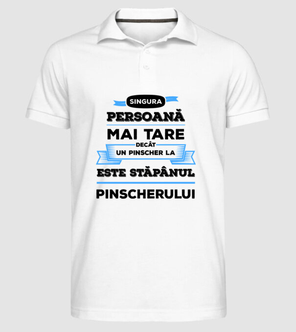 singura persoană mai tare decât un Husky este stăpânul Husky-ului model alb pe tricou
