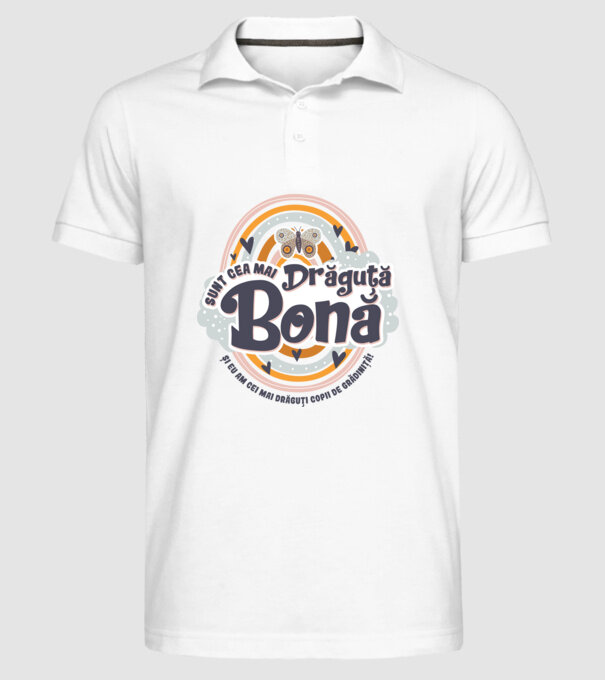 Sunt cea mai drăguță bonă! ... și eu am cei mai drăguți copii de grădiniță! model alb pe tricou