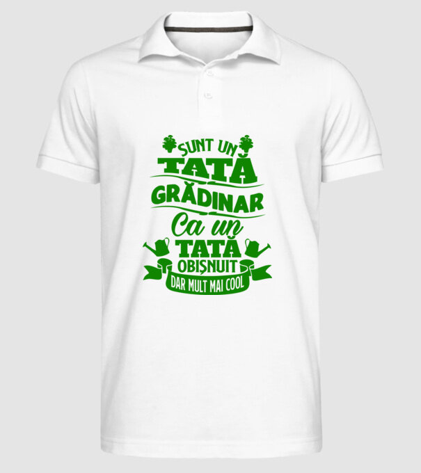 Sunt un tată grădinar model alb pe tricou
