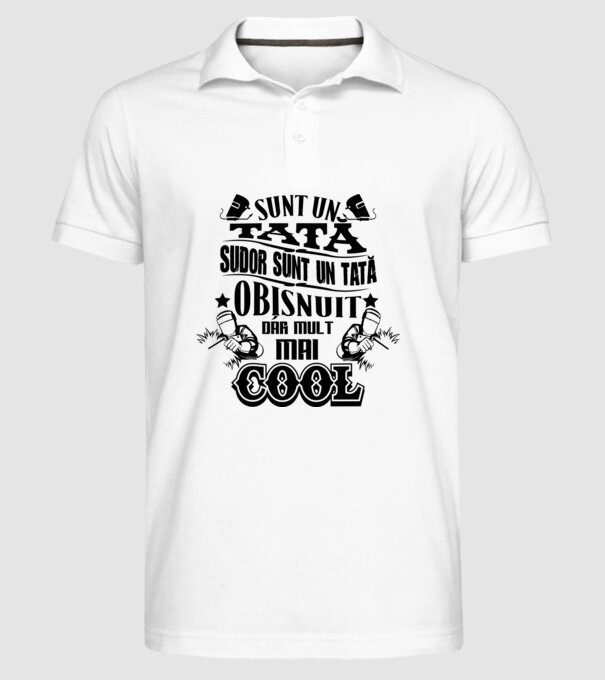 sunt un tată sudor, ca un tată obișnuit, dar mult mai cool model alb pe tricou