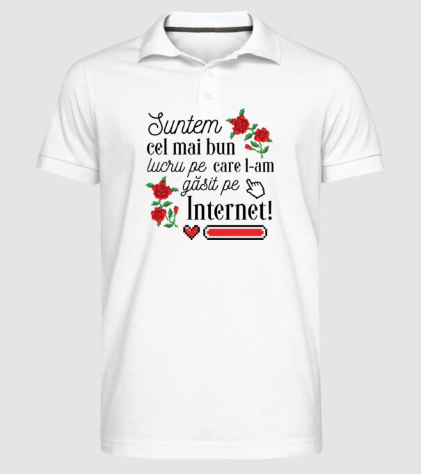 Suntem cel mai bun lucru pe care l-am găsit pe internet model alb pe tricou