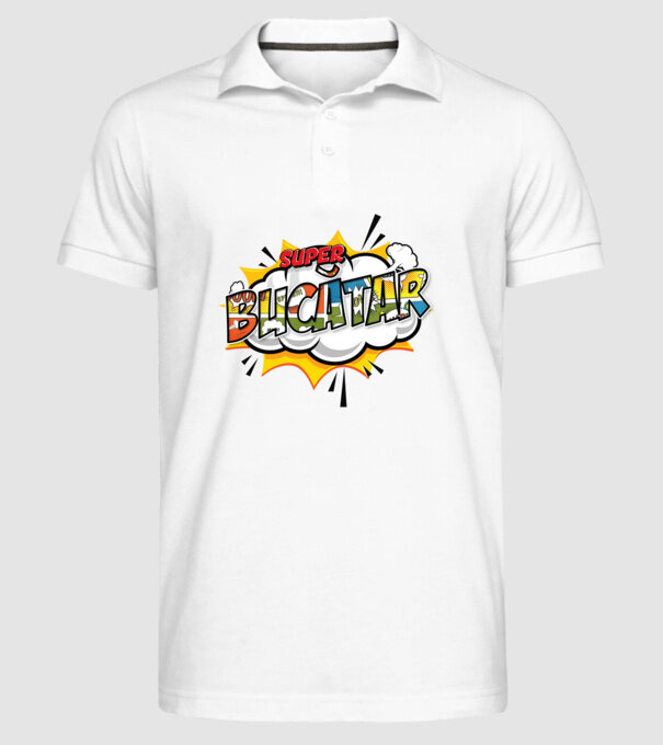 Super Bucătar model alb pe tricou