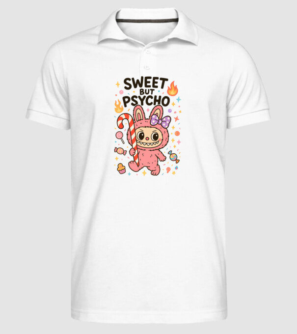 Sweet but psycho model alb pe tricou