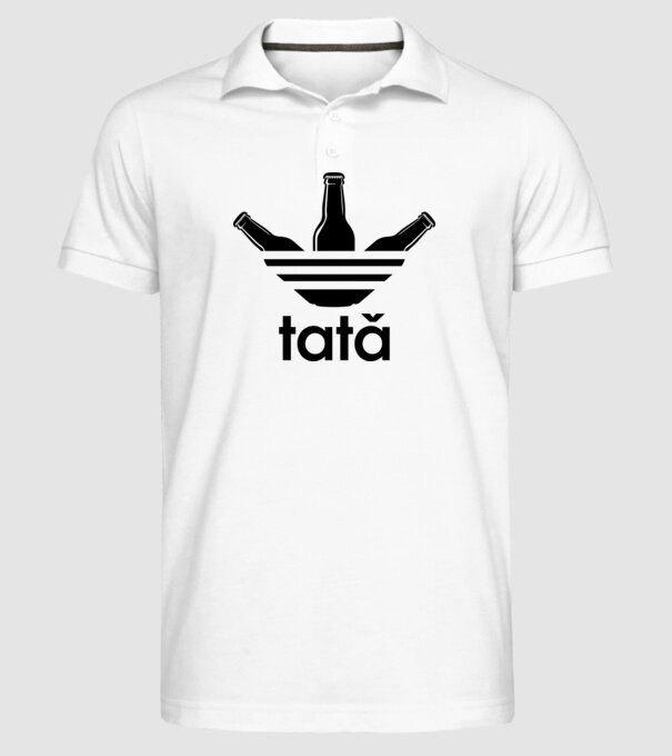Tatadidas model alb pe tricou