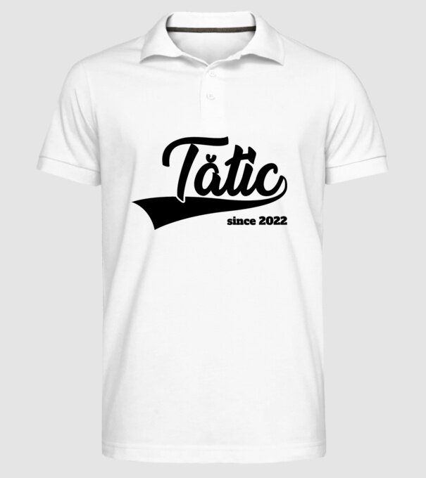 tătic since 2022 model alb pe tricou