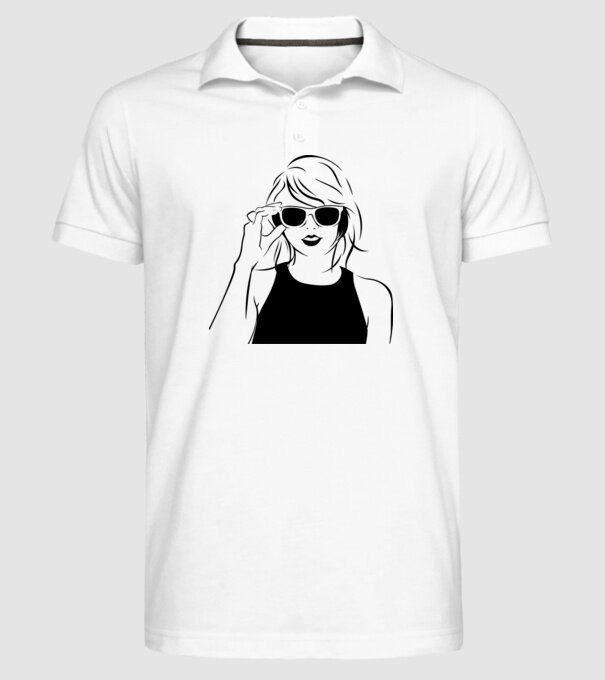 Taylor Swift model alb pe tricou