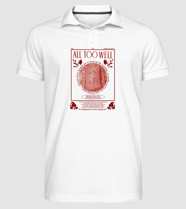 Taylor Swift All too well model alb pe tricou