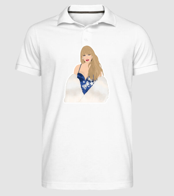 Taylor Swift blue model alb pe tricou